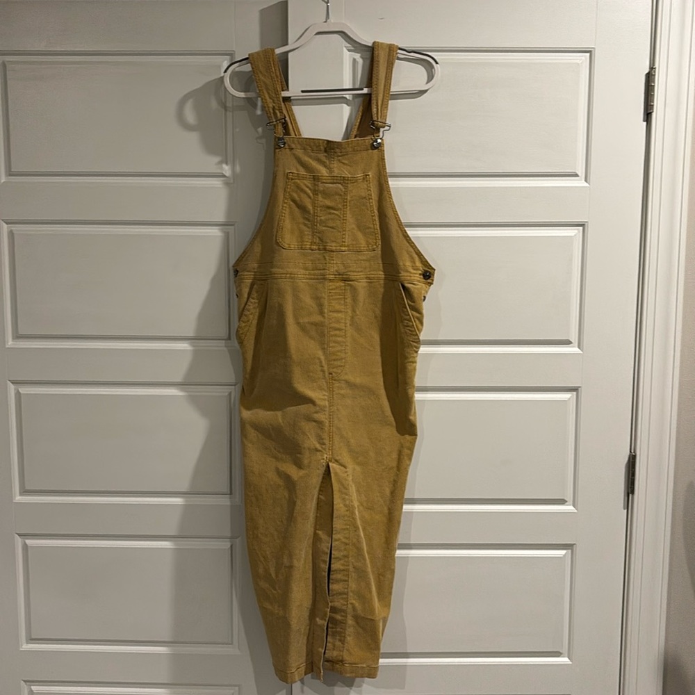 We the Free corduroy overall midi dress